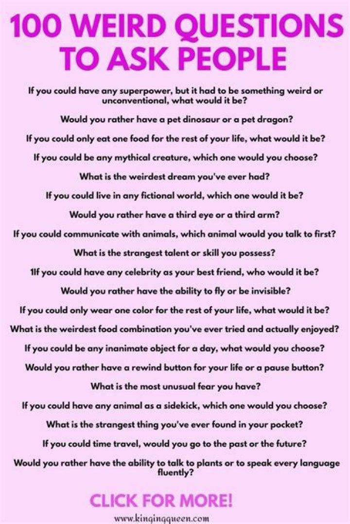 100 Weird Questions To Ask Your Boyfriend Breathe To Inspire