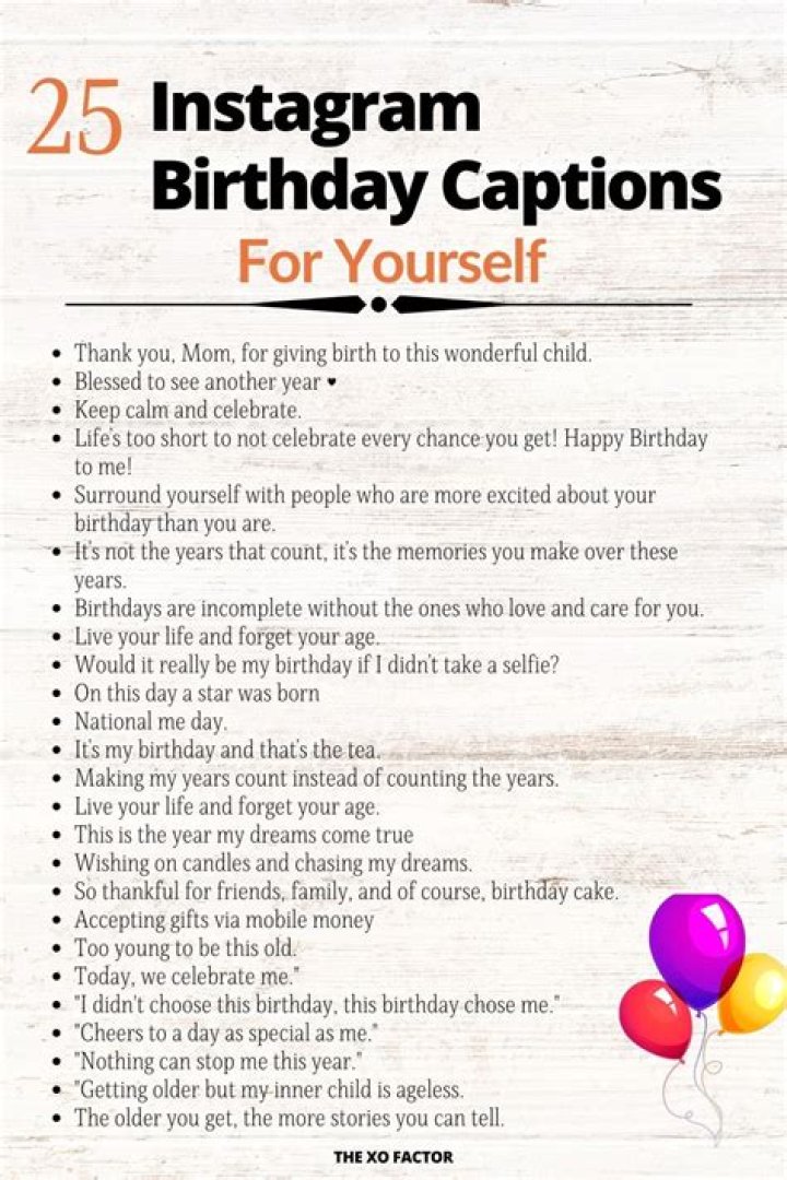 11+ Funny Instagram Birthday Captions For Yourself Birthday captions