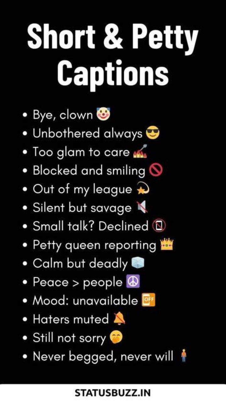 116 Petty Instagram Captions to Master the Art of Sarcasm