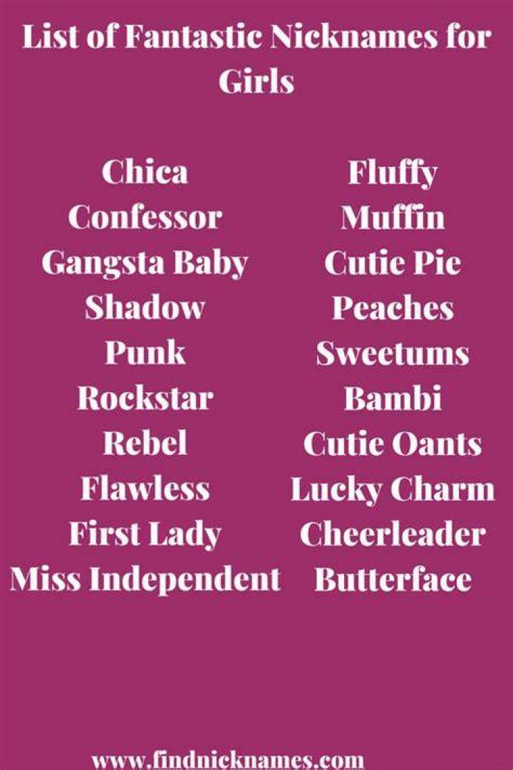 400+ Fantastic Nicknames For Girls (Crush or Friend) — Find Nicknames