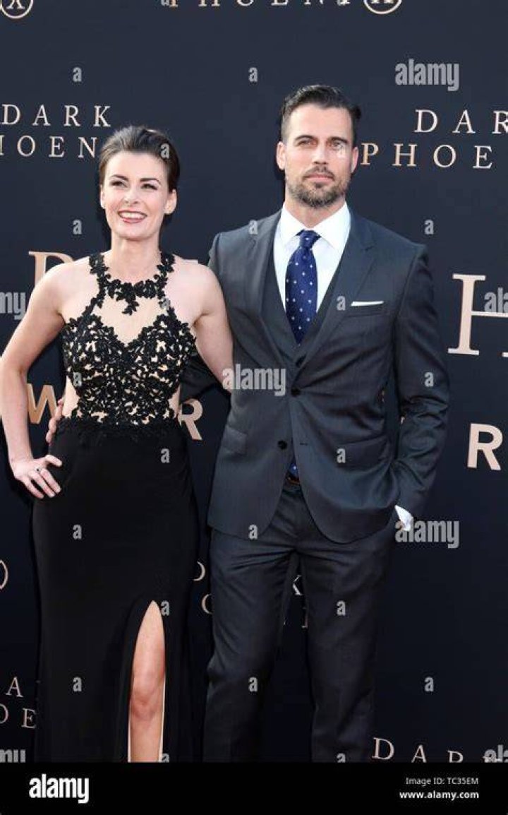 Aphra Williams and Thomas Beaudoin attending the premiere of Dark