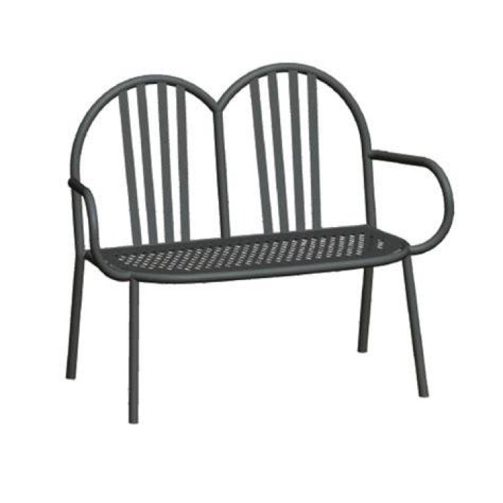 Banc à barreaux 2 places bois clair chêne L120 cm DARIA Leroy Merlin