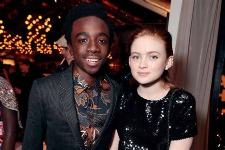 Caleb McLaughlin & Sadie Sink at Golden Globes 2018 Stranger things