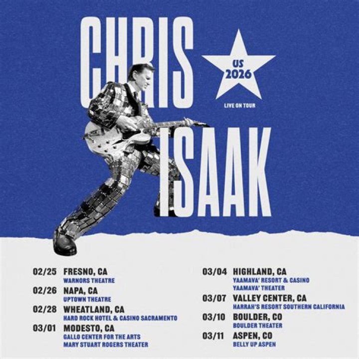 Chris Isaak Cancels Entire Tour Due to Illness