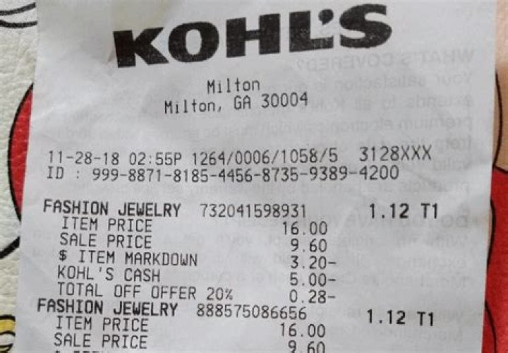 Find My Kohl's Cash Number Easily From Receipt