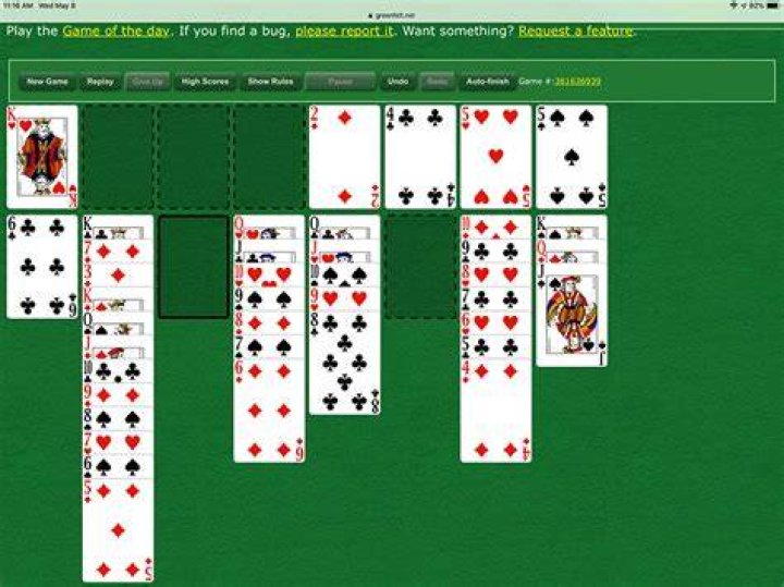 Green Felt Freecell Solitaire And Puzzle Games SHO NEWS