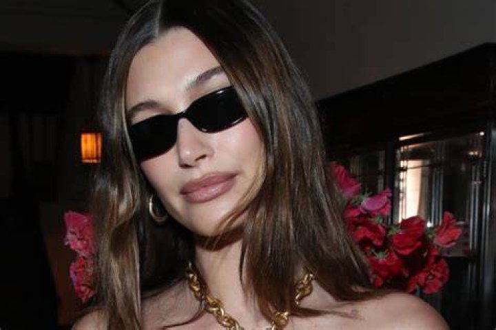 Hailey Bieber Stuns in a Blue Dress at Odell Beckham Jr.’s Birthday