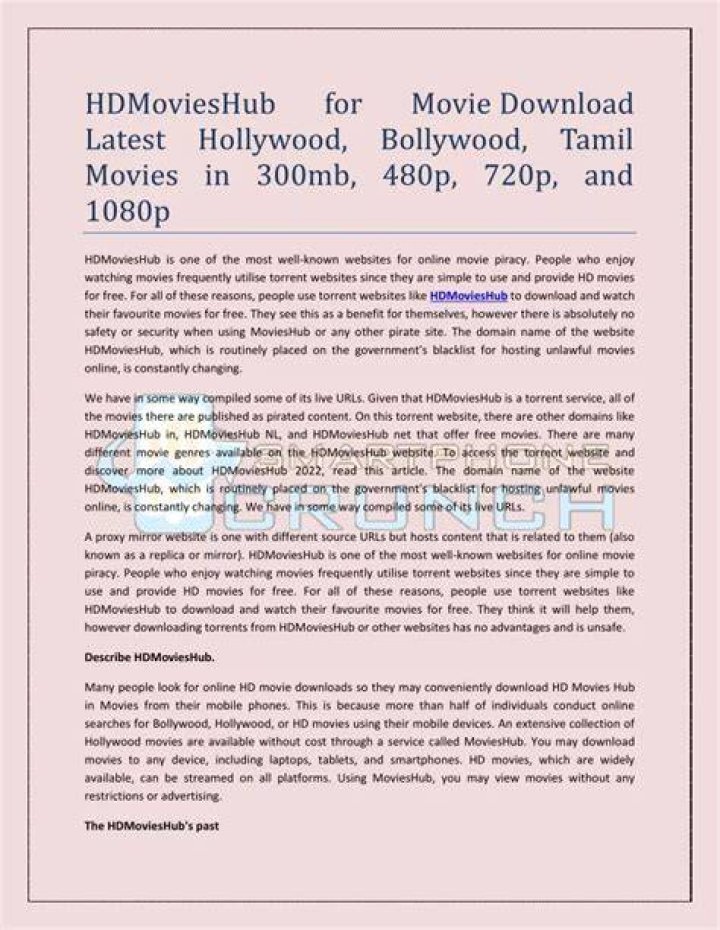 HDMoviesHub 2021 Latest Bollywood 300MB Movies Download