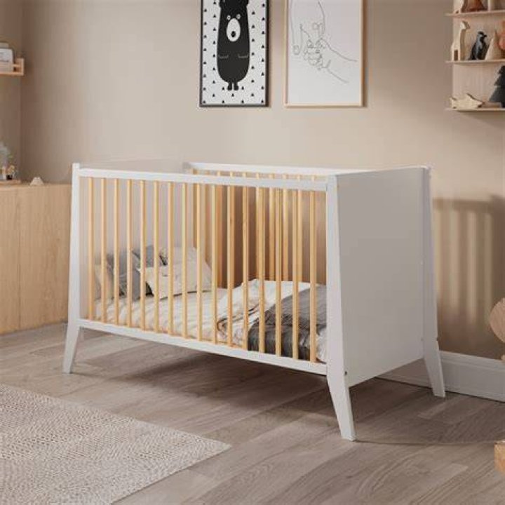 Lit bébé à barreaux Blanc DEMEYERE DE103675 Pas Cher
