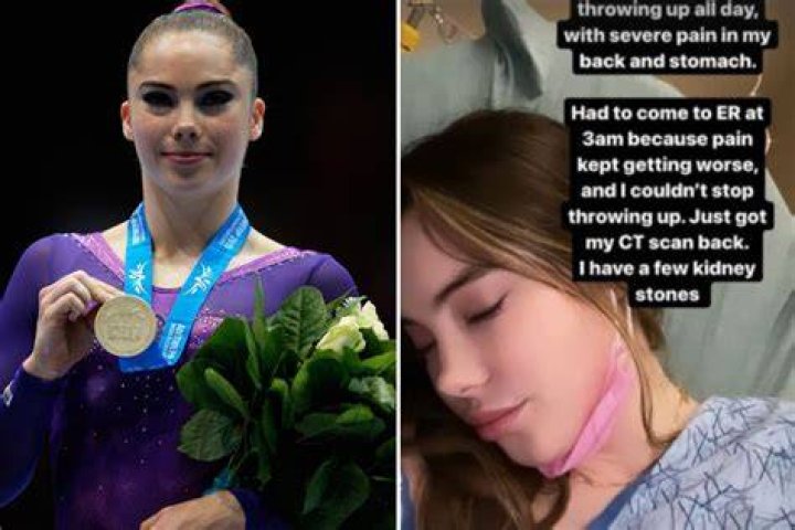 McKayla Maroney was hospitalized with kidney stones
