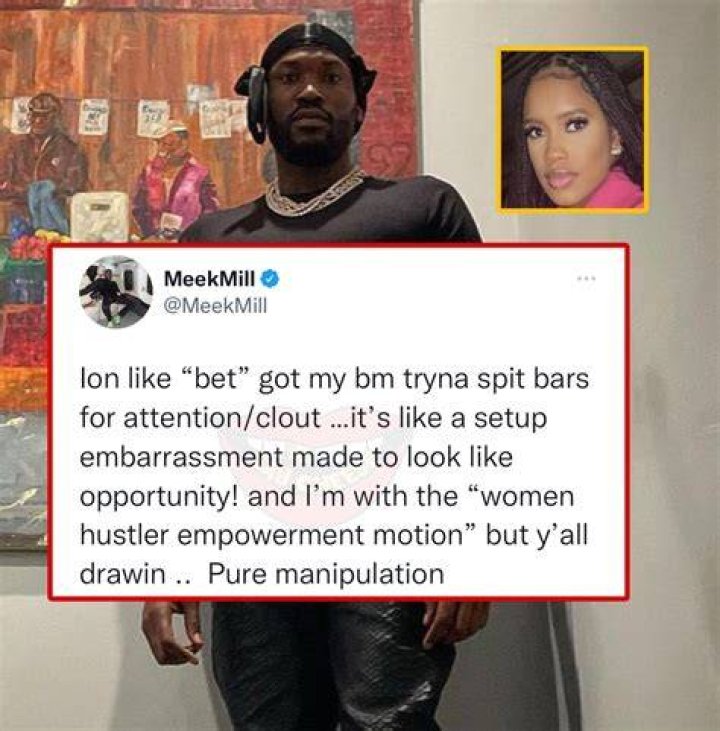 Meek Mill Blasts BET For Having His Baby Mama Rap At Hip Hop Awards