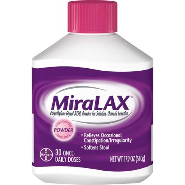 MiraLAX Laxative Powder for Gentle Constipation Relief, 45 Doses