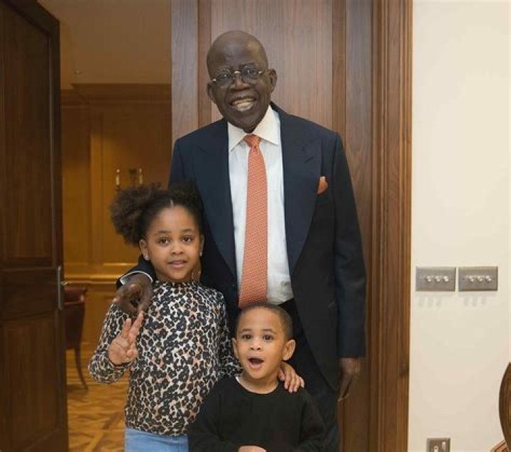 Moment Tinubu met, played with grandchildren in London (Photos) P.M. News