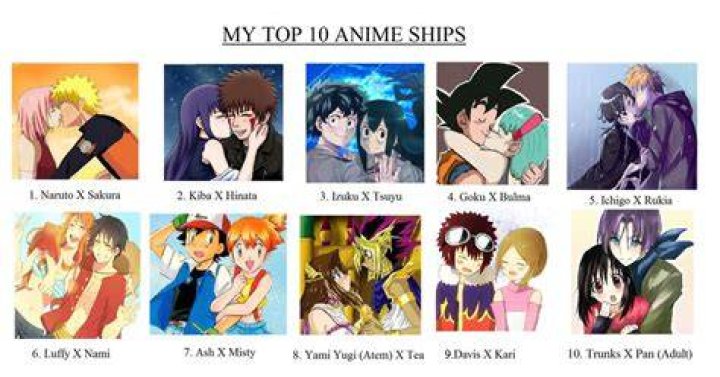 MY TOP 10 ANIME SHIPS by Micshork on DeviantArt