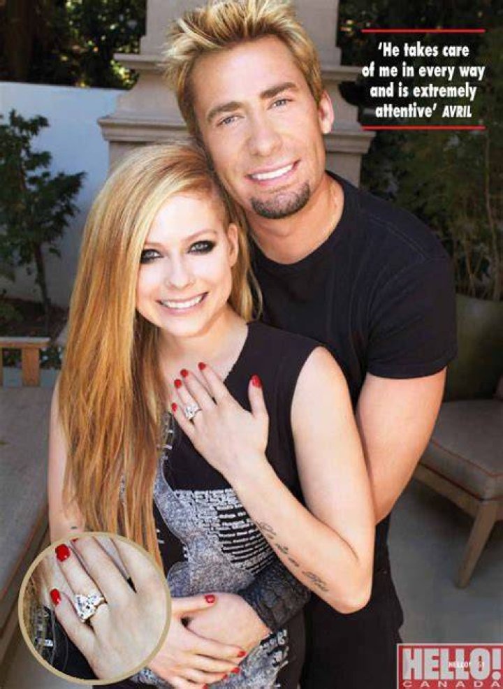 Newly Engaged Avril Lavigne and Chad Kroeger Show Off 14Carat Ring