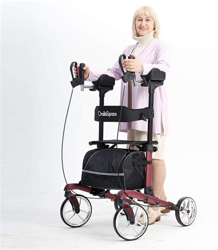OasisSpace Heavy Duty Upright Walker 450 lb,Bariatric