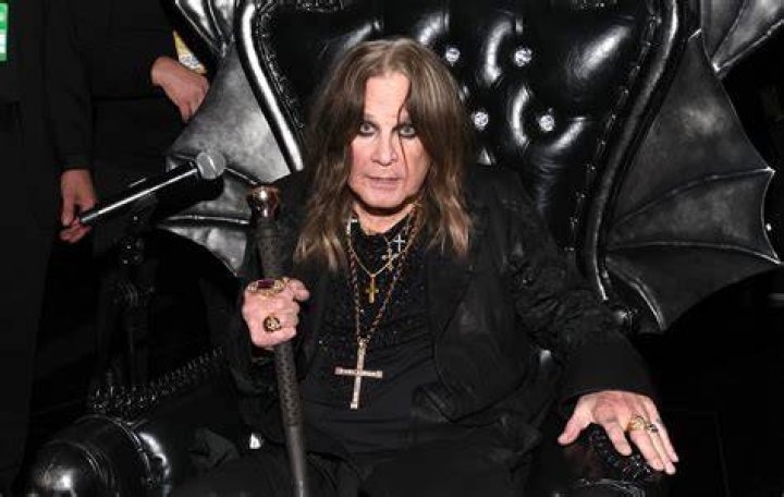 Ozzy Osbourne singer with his children Aimee Kelly and Jack Stock Photo