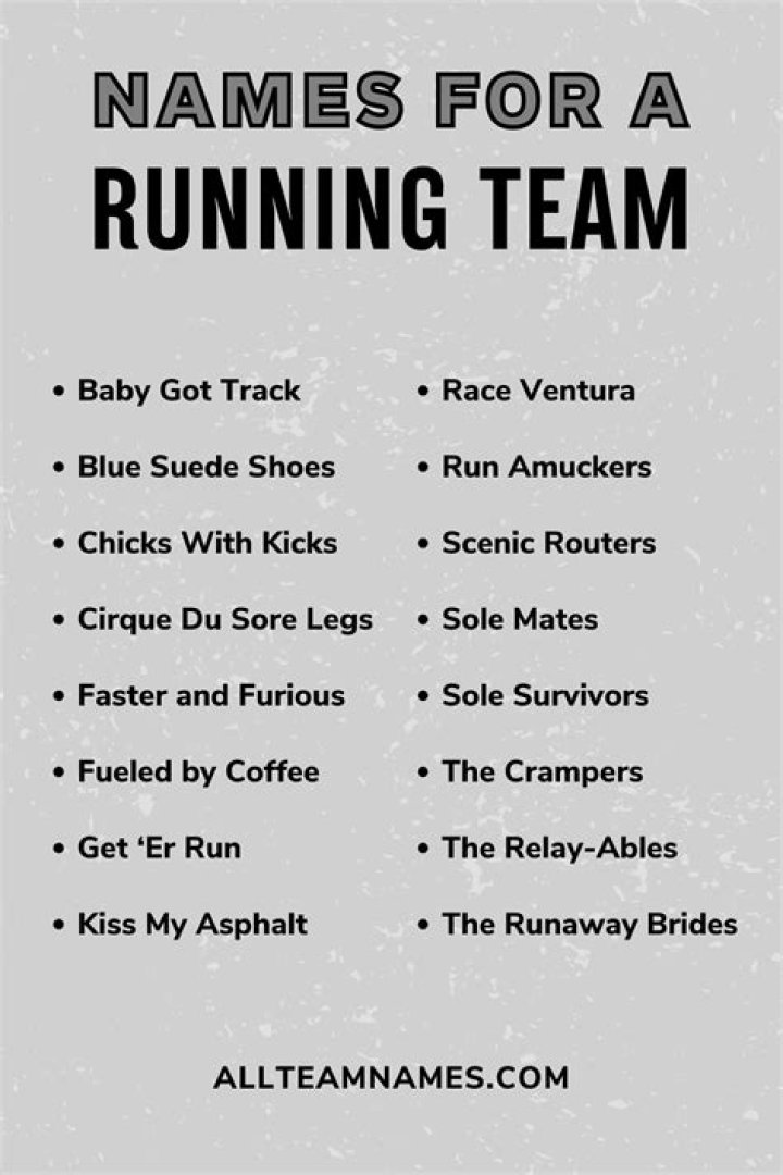 Running Team Names 333+ So Good, Amazing Run Craze Ideas