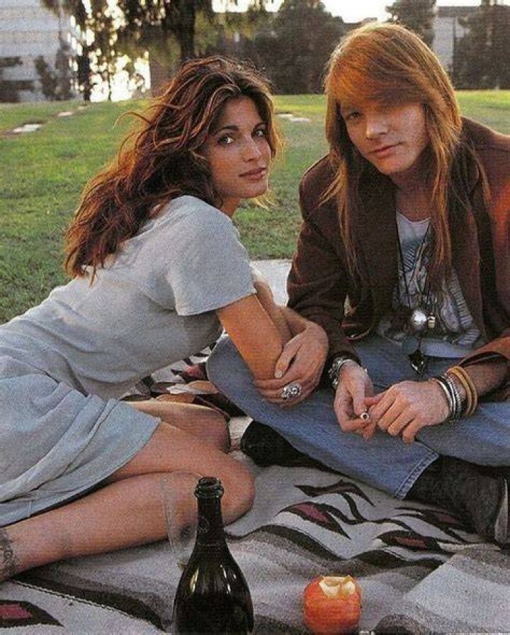 Stephanie Seymour and Axl Rose Models off duty style, Model street