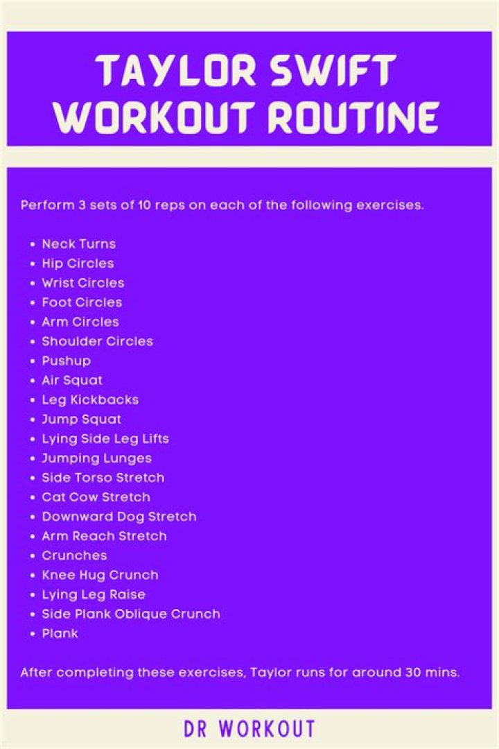 Taylor Swift Height, Workout Routine and Body Measurements