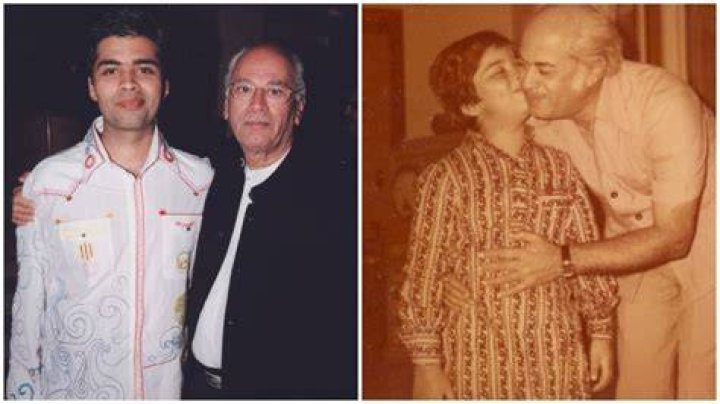 Throwback pic Karan Johar remembers late father Yash Johar on death
