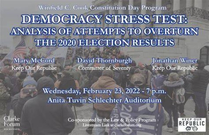 Wednesday, February 23, 2022 Constitution Day Program Clarke Forum