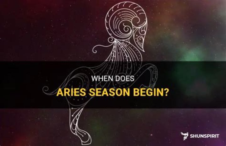 When Does Aries Season Start 2023